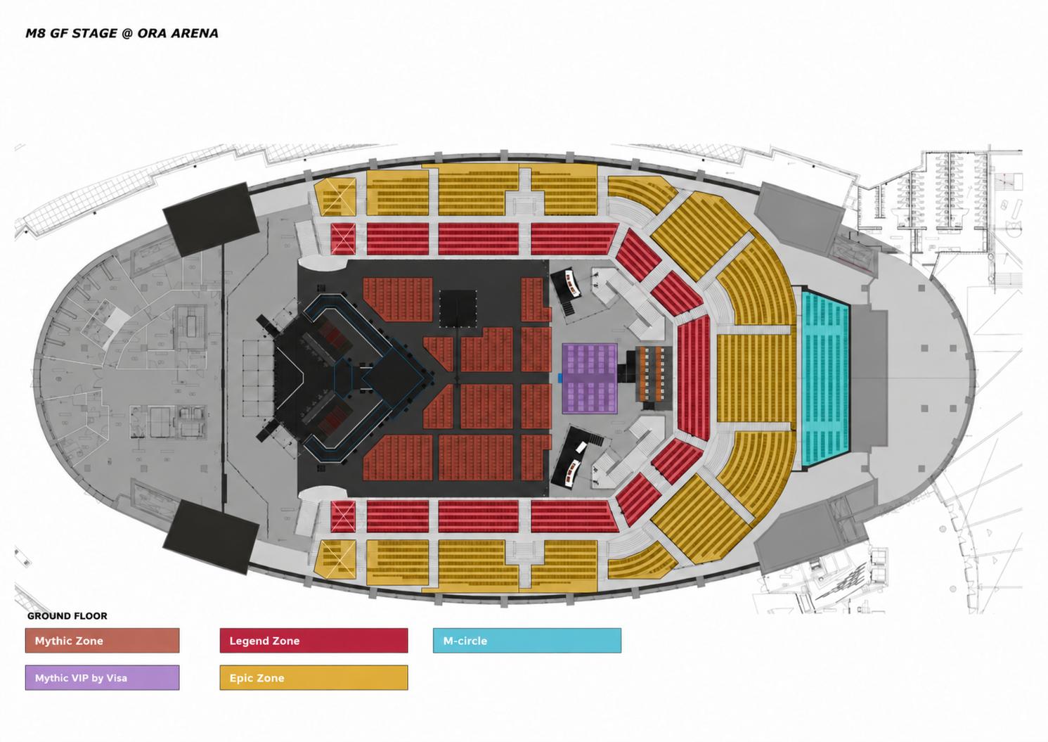 Ora Arena seating plan