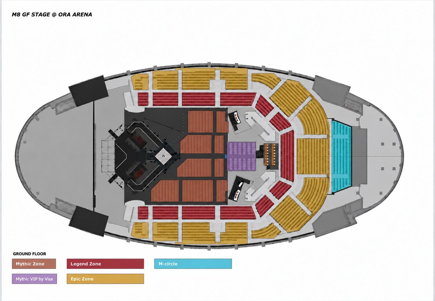 Ora Arena venue plan